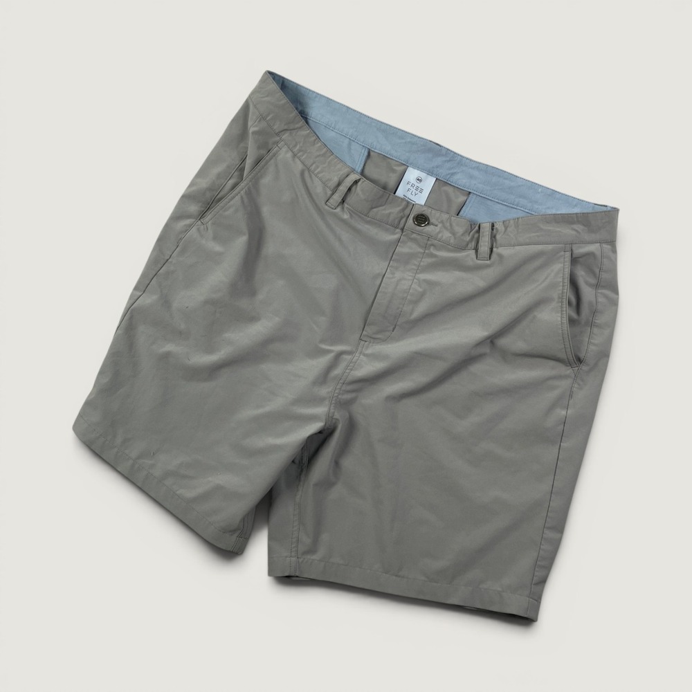 Free Fly Mens 40 Shorts Gray Performance Stretch Lightweight Outdoor Hiking
